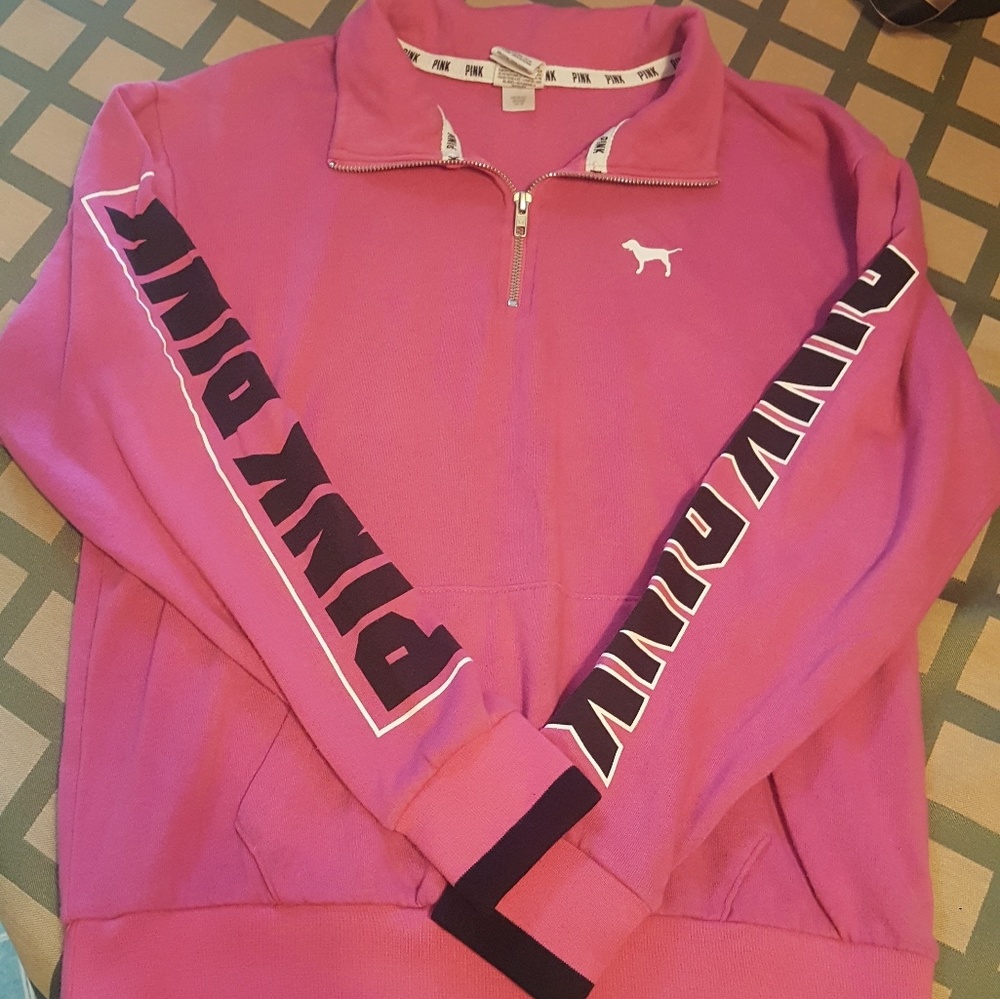 Pink Half Zip Pullover