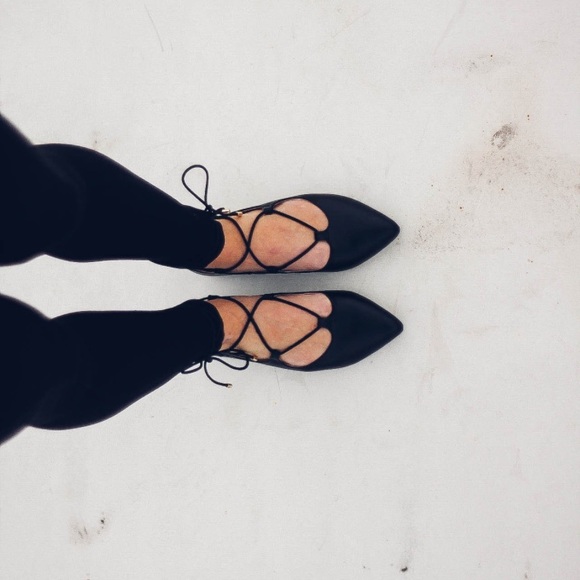 Shoes - BRAND NEW Lace Up Flats