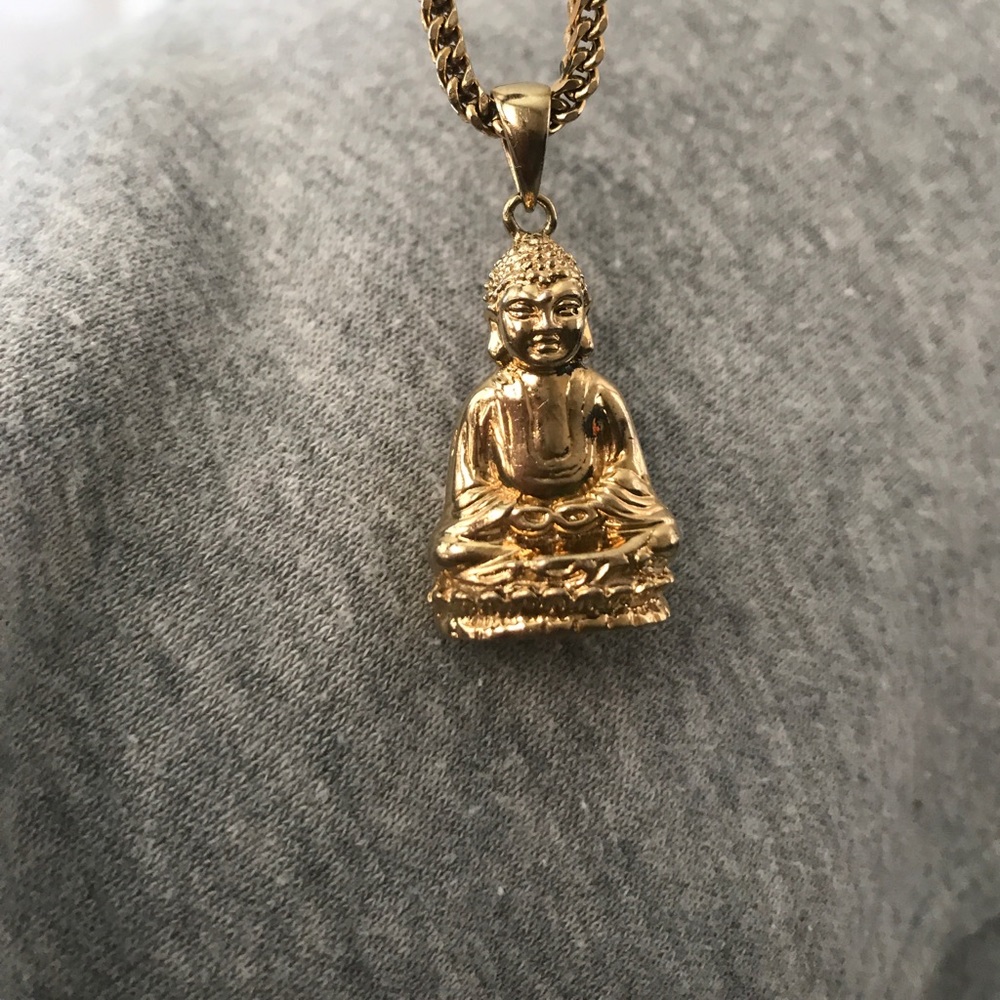 Unique Gold Plated Buddha Chain