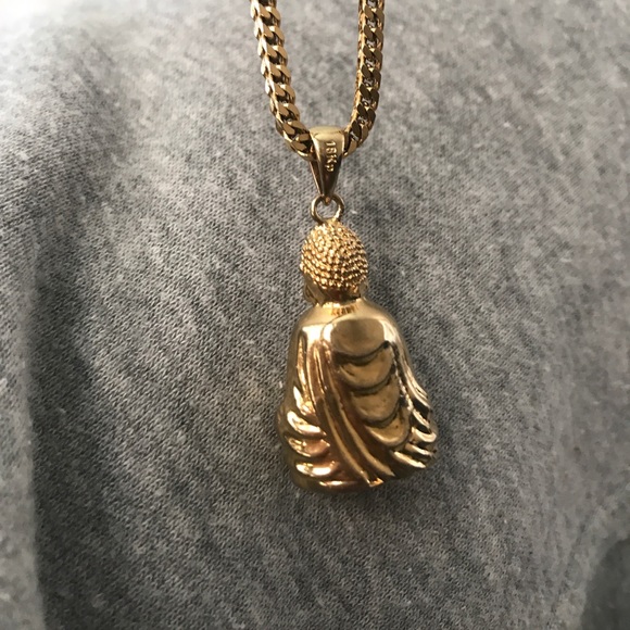 Unique Gold Plated Buddha Chain - Picture 2 of 4