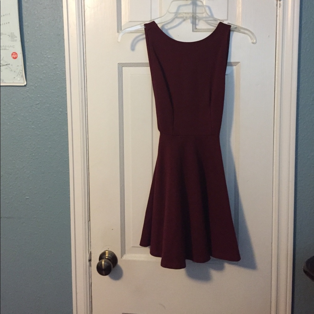 Sexy wine colored American apparel dress