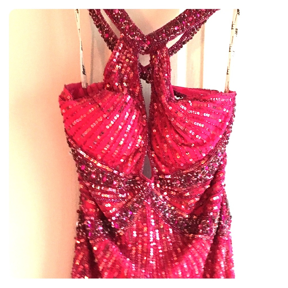 Pink formal gown perfect for Military Ball & Prom