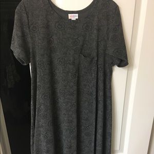 EUC grey with floral detail LuLaRoe Carly