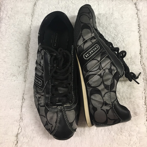 Coach Vintage Black Sneakers size 6 - Picture 2 of 4