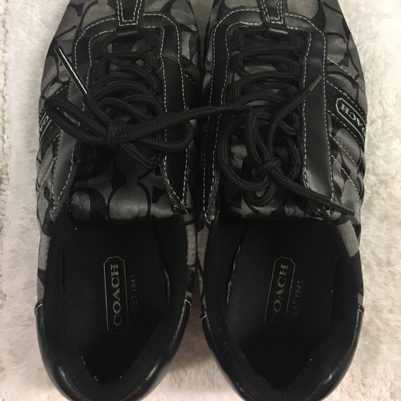 Coach Vintage Black Sneakers size 6 - Picture 3 of 4
