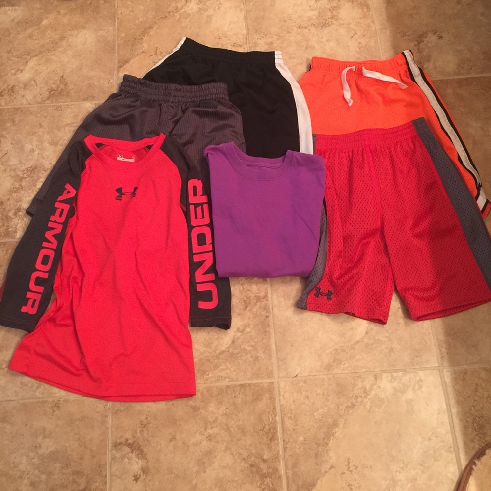 Boys sizes 7 & 8. Shorts & shirts