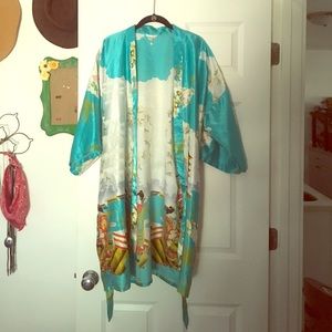 Japanese kimono bath robe