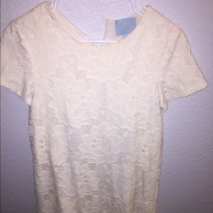 CeCe by Cynthia Steffe lace shift dress