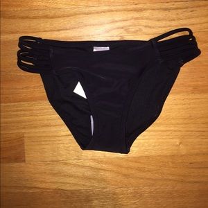 Plain black bathing suit bottoms