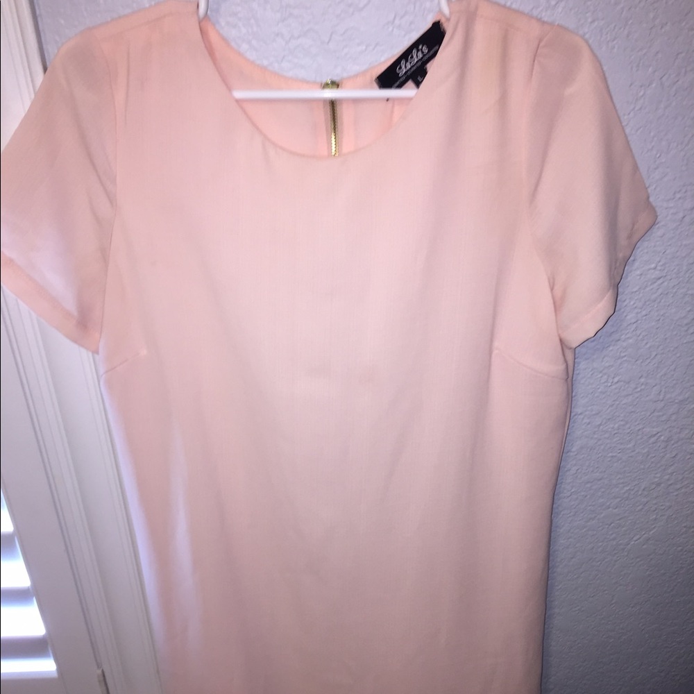 LuLu's blush shift dress