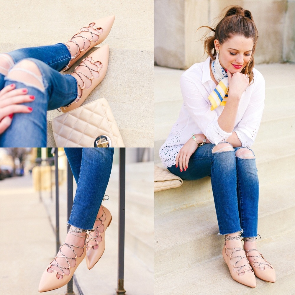 🚫SOLD Coach Lace Up Flat