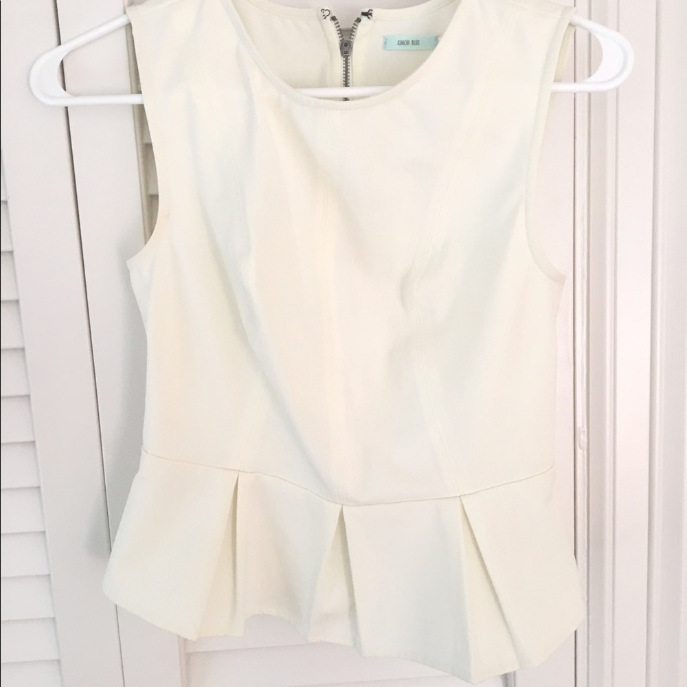 White Urban Outfitters peplum top
