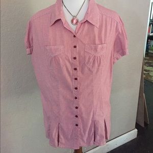 Pink & white striped shirt