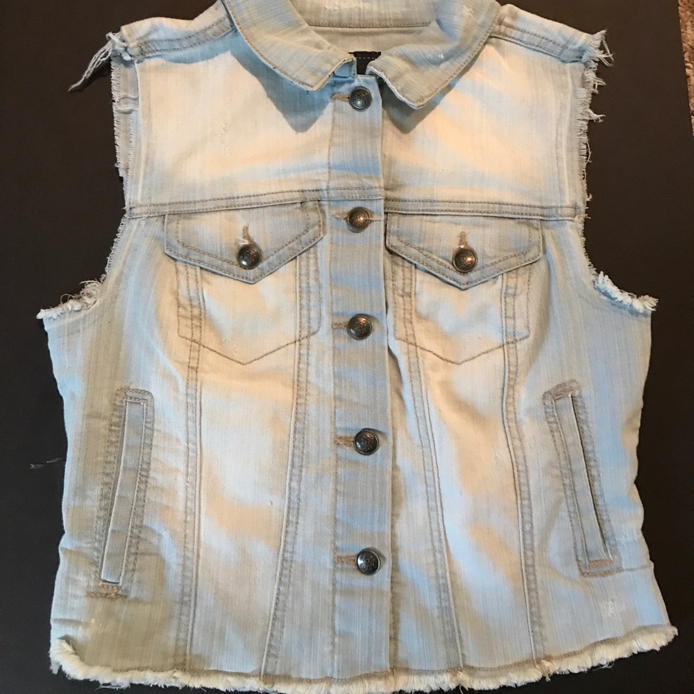 Jessica Simpson denim vest