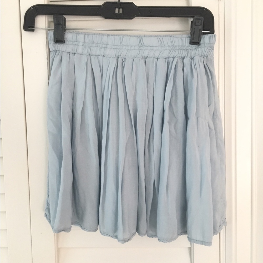 Brandy Melville Light blue flowy skirt