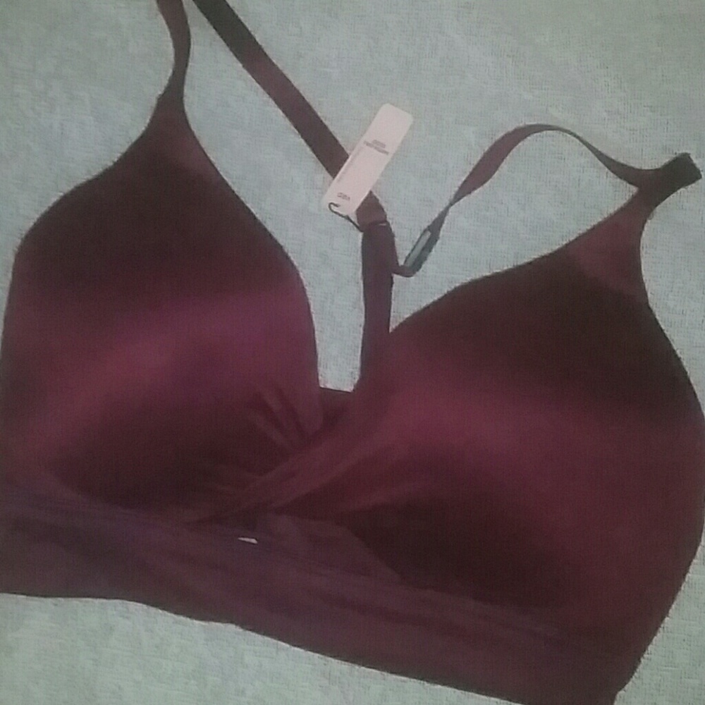 Victorias secret pink nation wine bralette