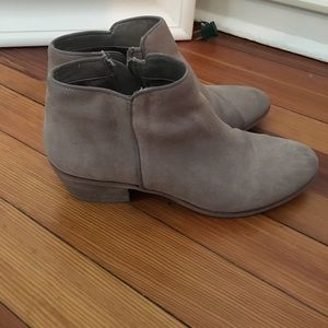 Taupe ankle booties