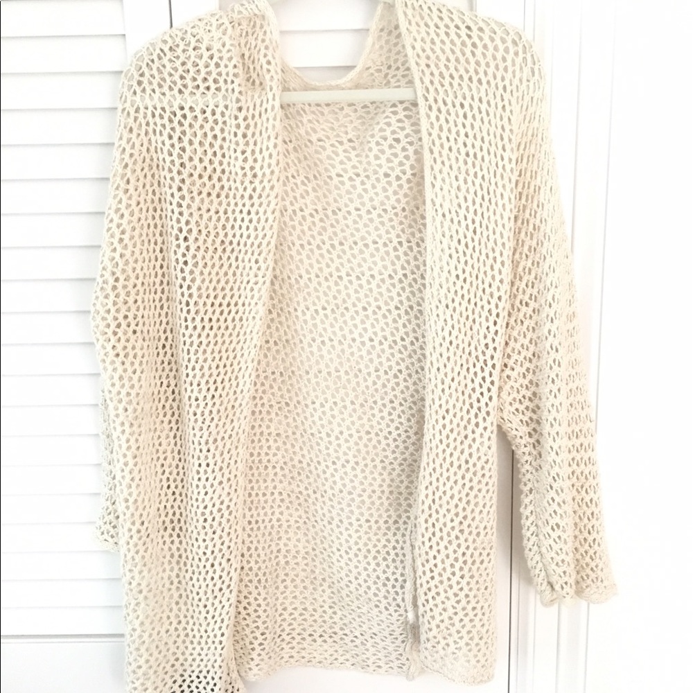Brandy Melville fishnet cardigan