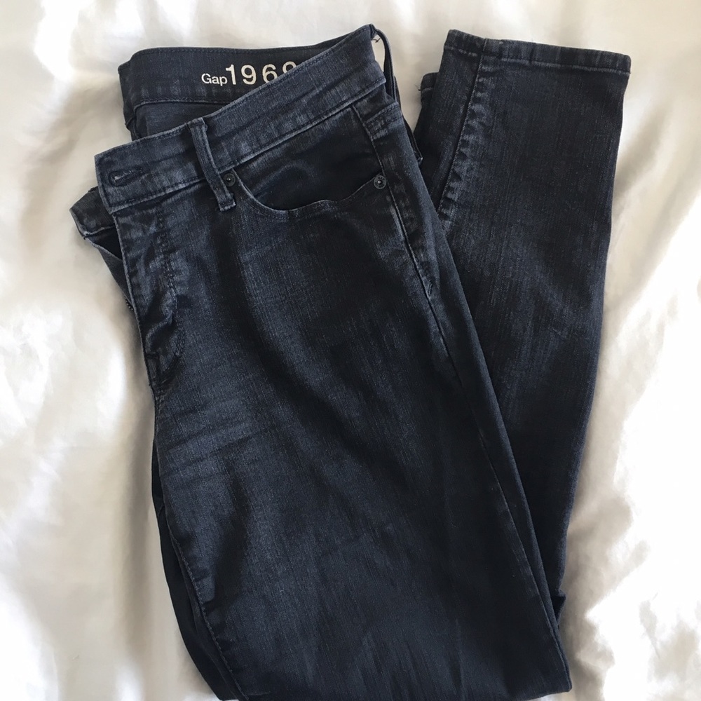 Gap dark gray/black legging jean