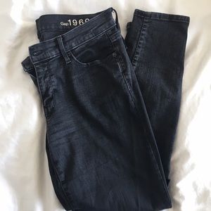 Gap dark gray/black legging jean