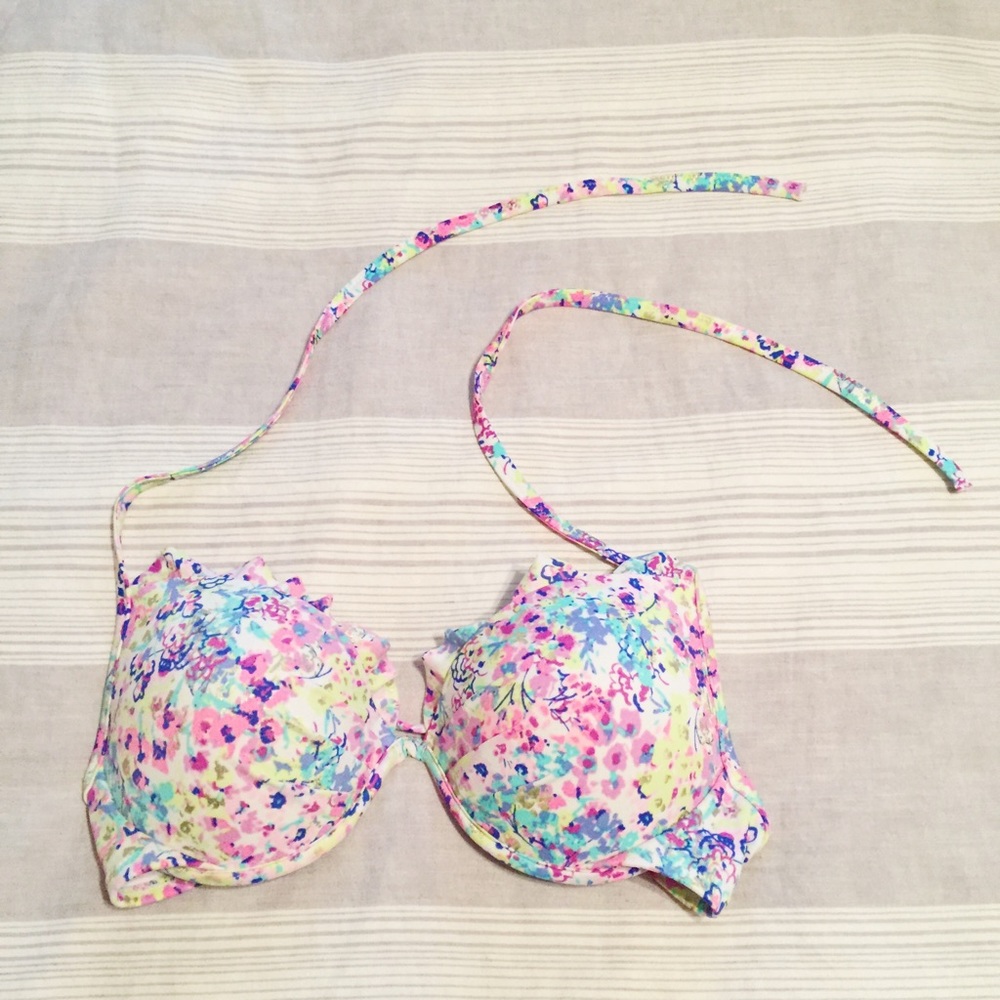 Victoria's Secret Push-Up Floral Swim Top