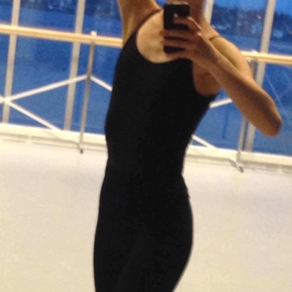 BLACK Ballet Wear Moi Thalia Dance Leotard