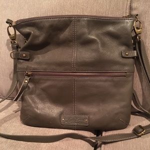 Lucky brand gray cross body bag