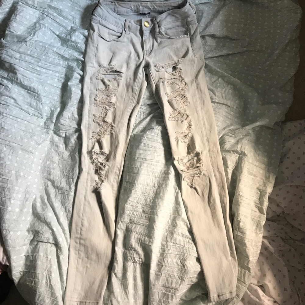 AE rip jeggings