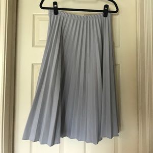 Vintage Grey Pleated Skirt