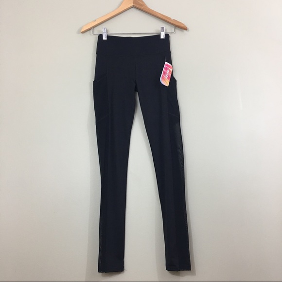 Mesh Panel Athletic Pants Workout Leggings - Picture 4 of 8