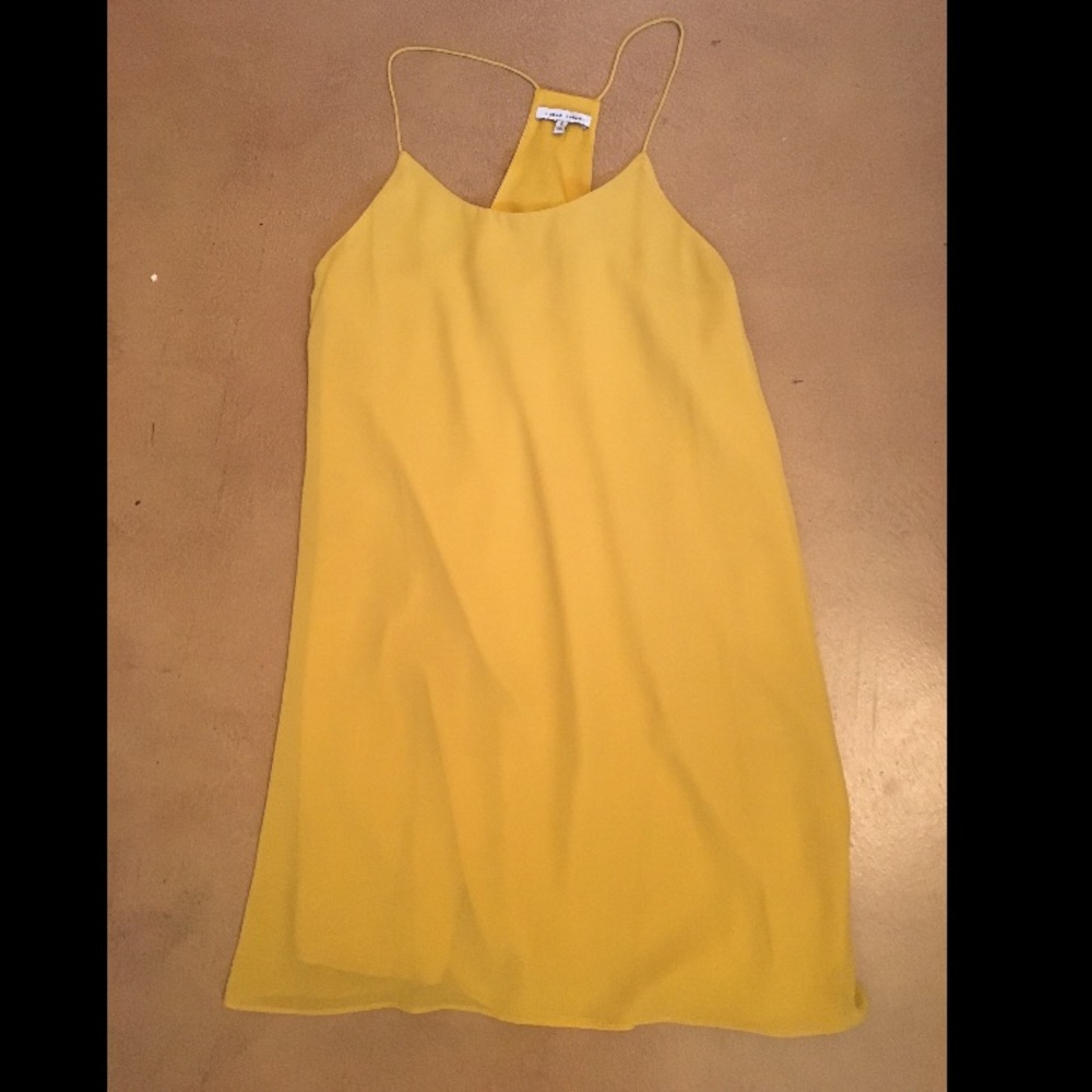 Yellow naked zebra shift dress