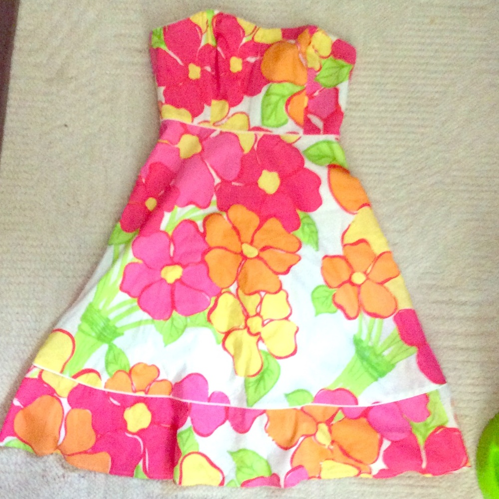 Lilly Pulitzer strapless dress