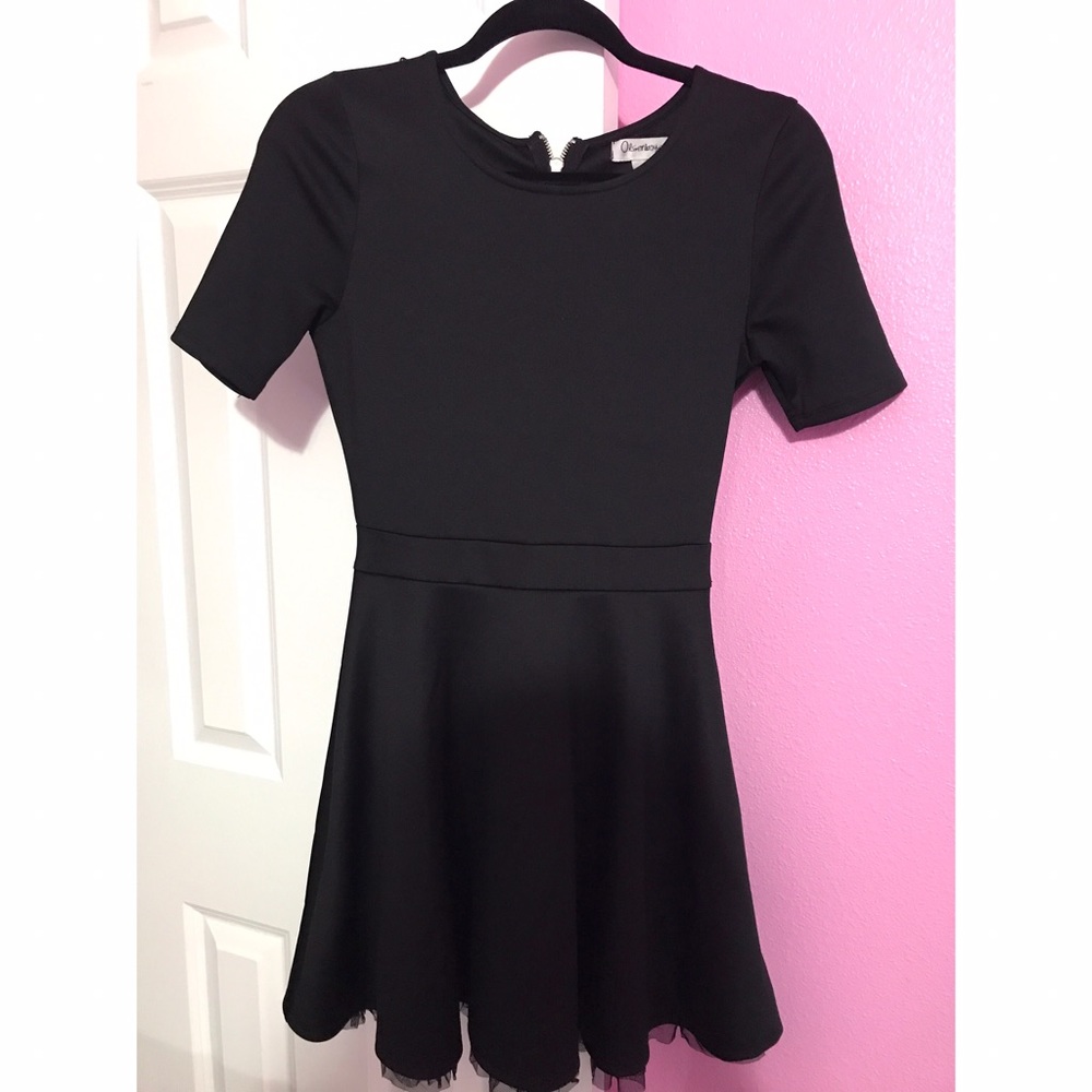 Black skater dress