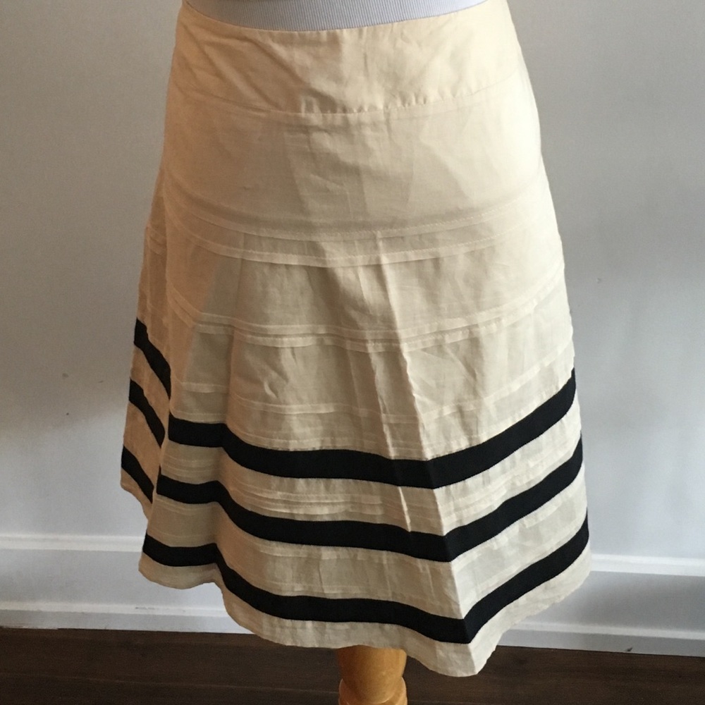 Ribbon striped skirt