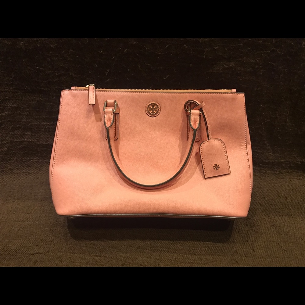 Tory Burch Robinson double zip tote