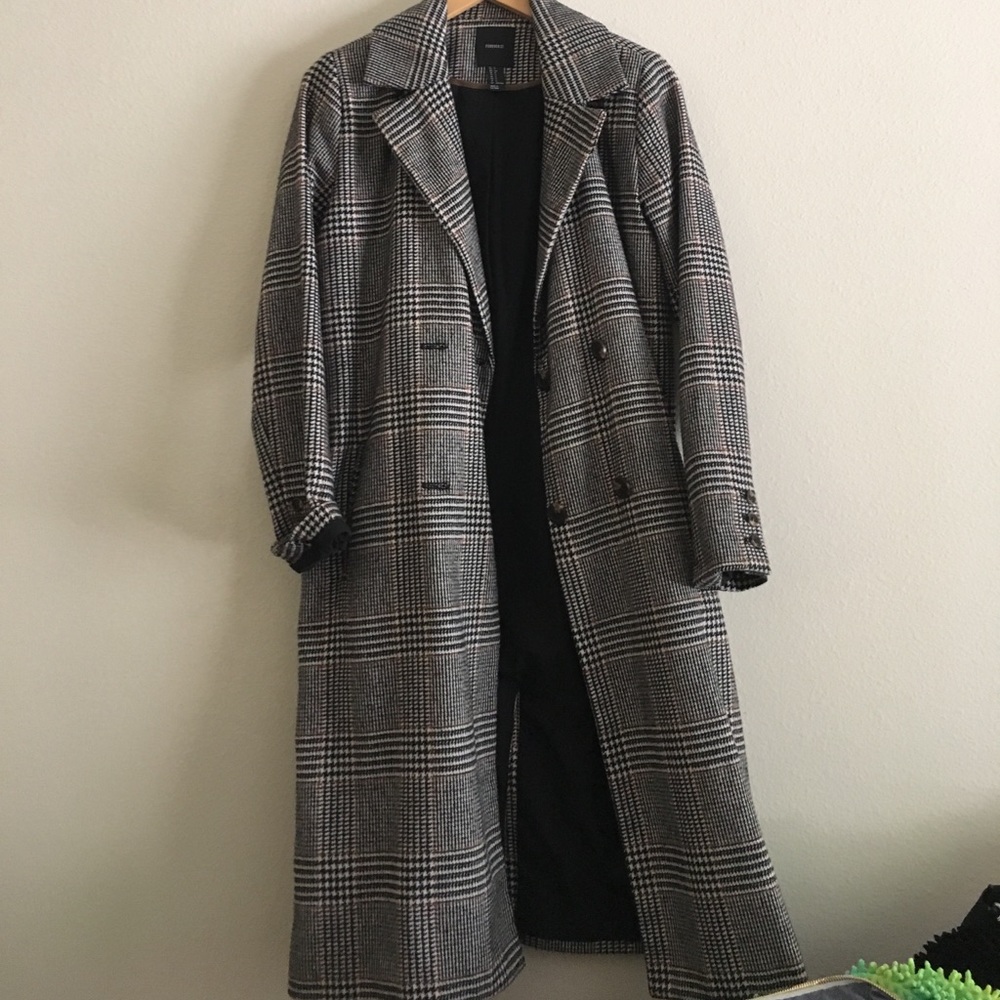 Forever 21 tweed trench