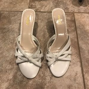 Slightly worn- East5th white low heel