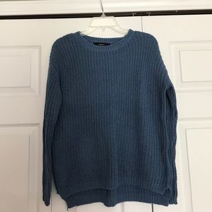 blue sweater