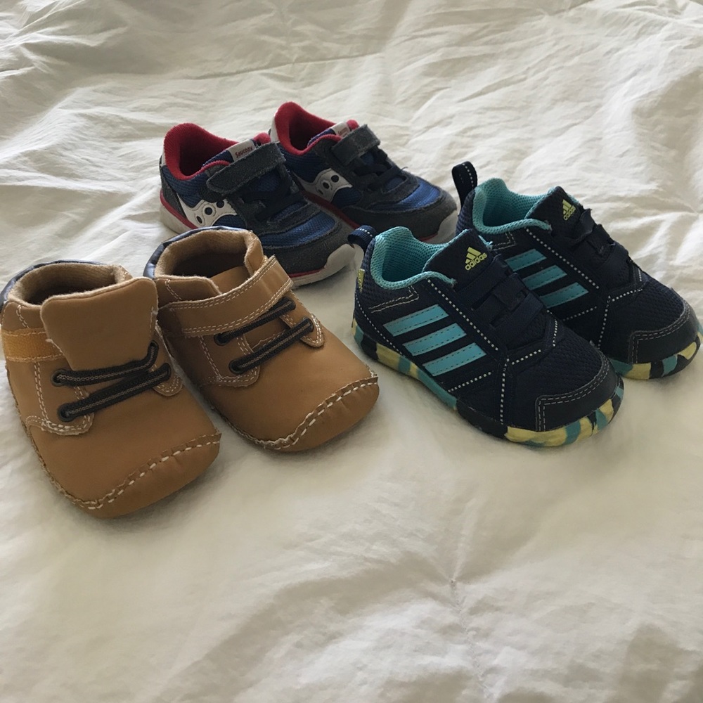 Size 5 baby boy shoes lot