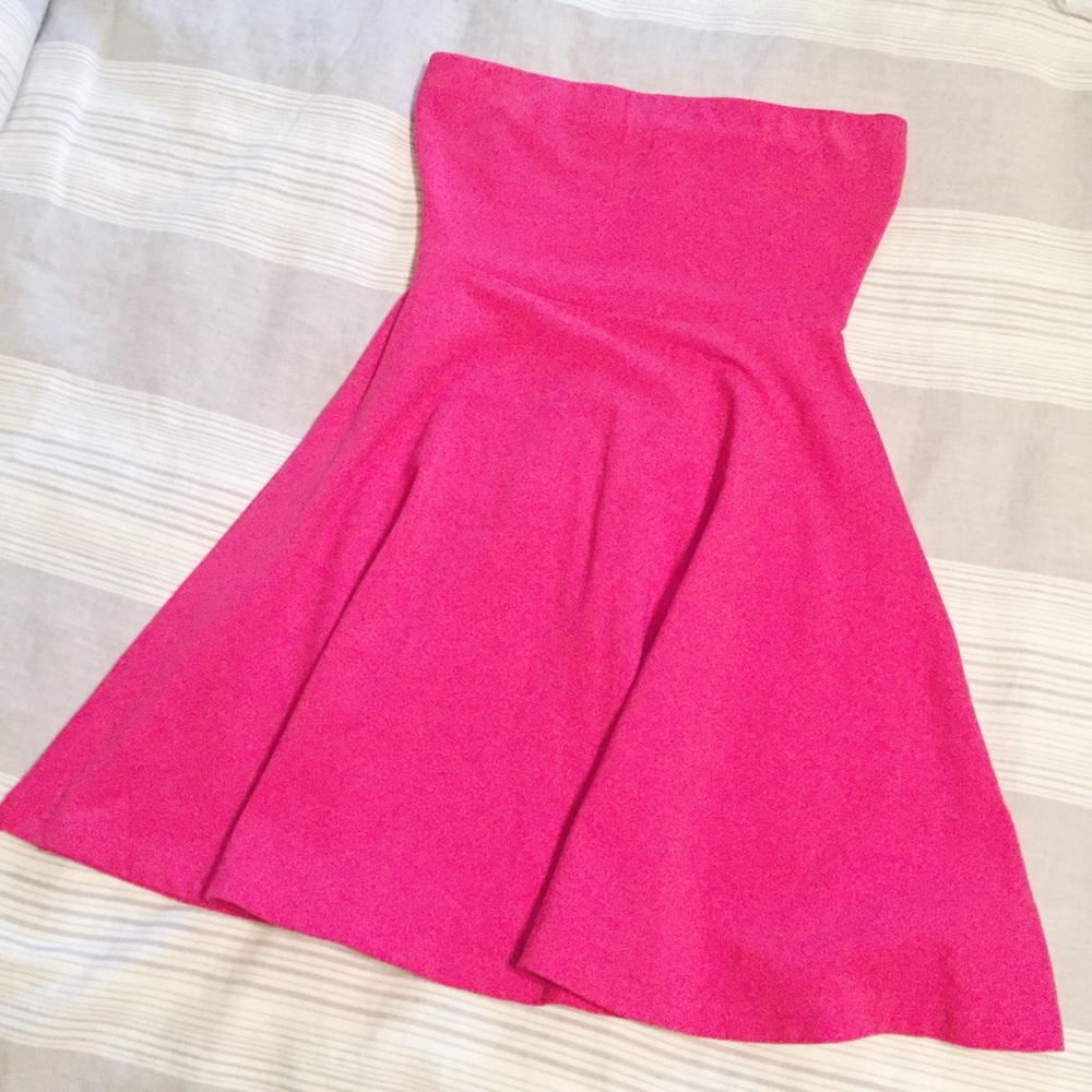 Express Strapless Skater Dress