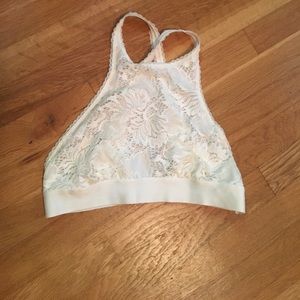 Urban Outfitters white/cream lace bralette