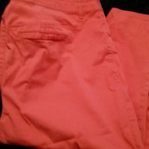 Poplin crop pants