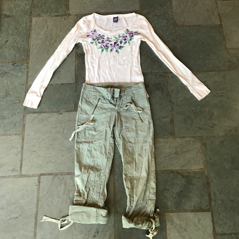 Lucky brand thermal and American Eagle pants