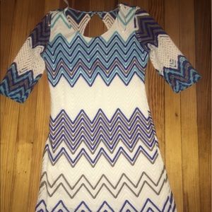 Beautiful chevron white dress