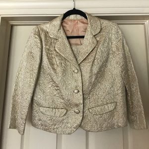 Vintage Gold Lame 3 Piece Suit
