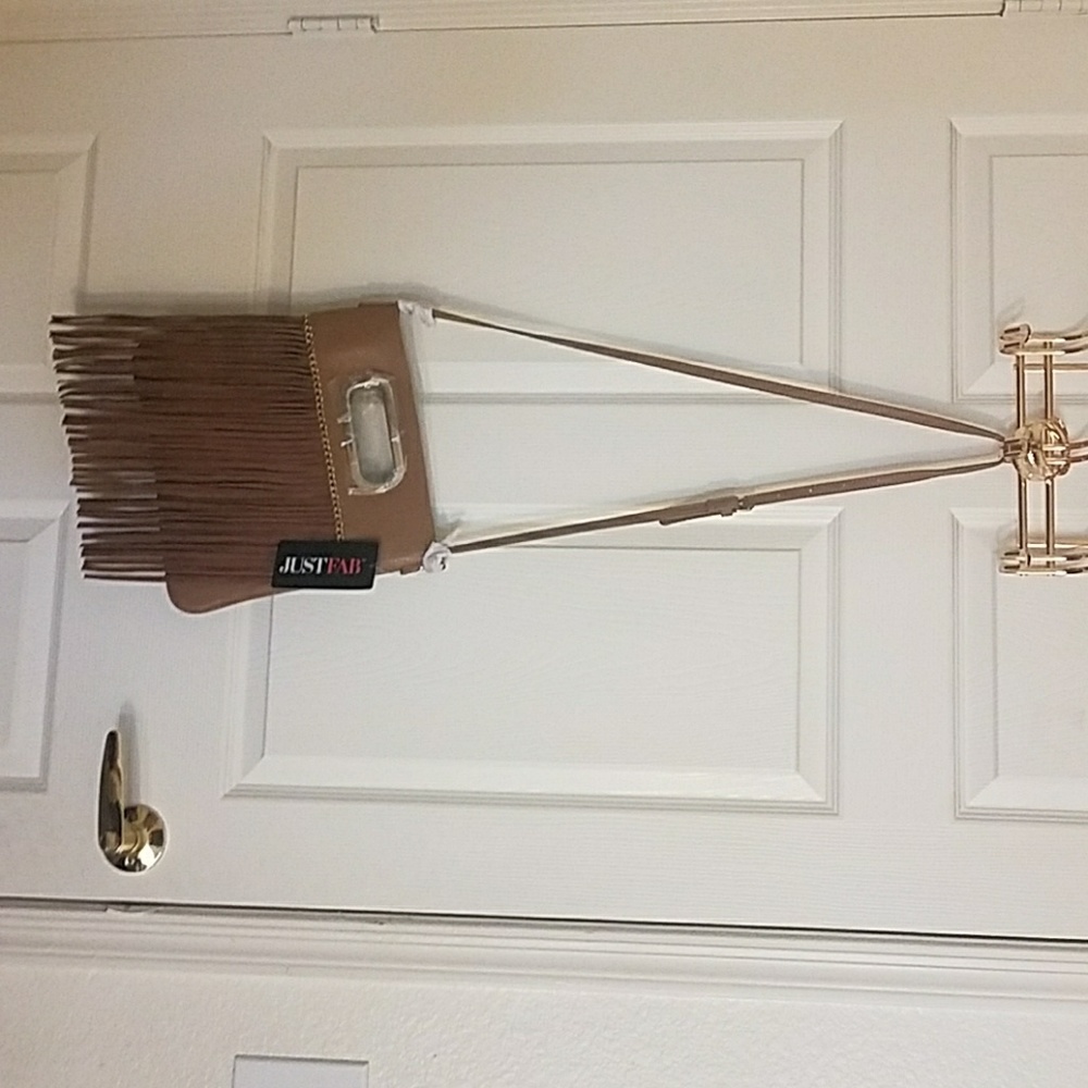 JustFab brown fringe crossbody NWT - Picture 2 of 2