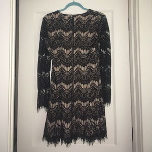 Black lace dress
