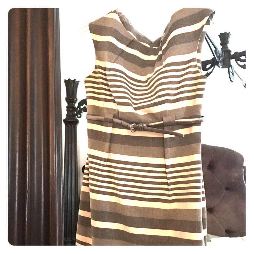 Calvin Klein stripped sleeveless dress