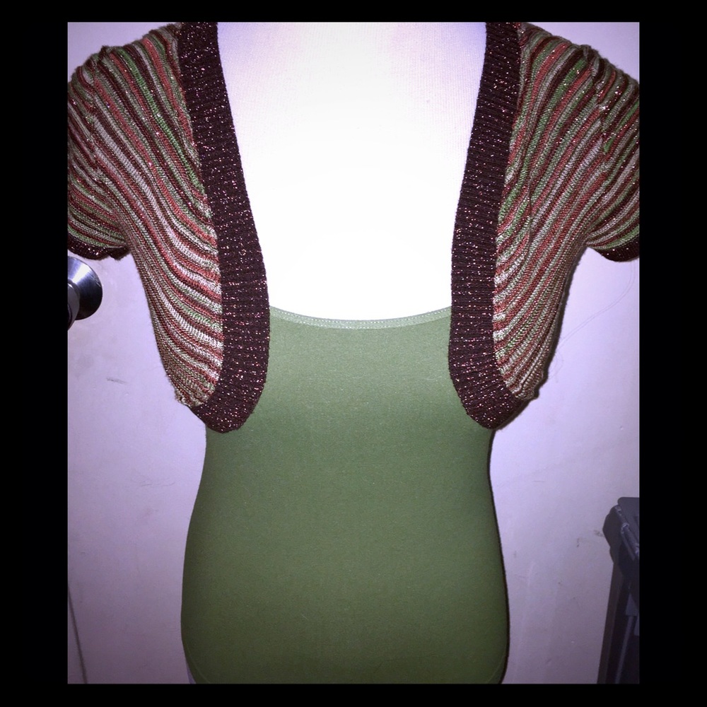 CENIT Multicolor Sparkle Bolero-SZ XS/S FREE CAMI