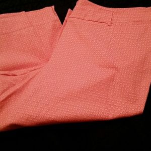 Poplin crop pants